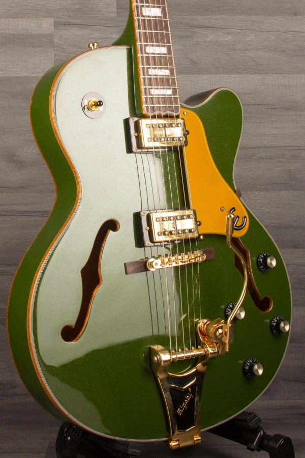 USED - Epiphone Emperor Swingster Forest green metallic inc hard case Hot on Sale