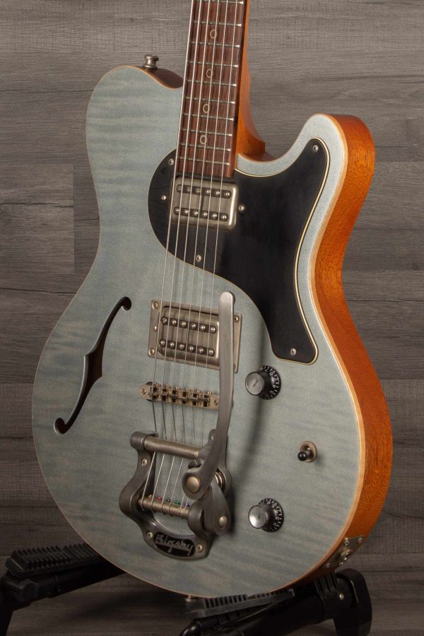 USED - Nik Huber Surfmeister Custom with Bigsby, Worn Iced Blue Hot on Sale