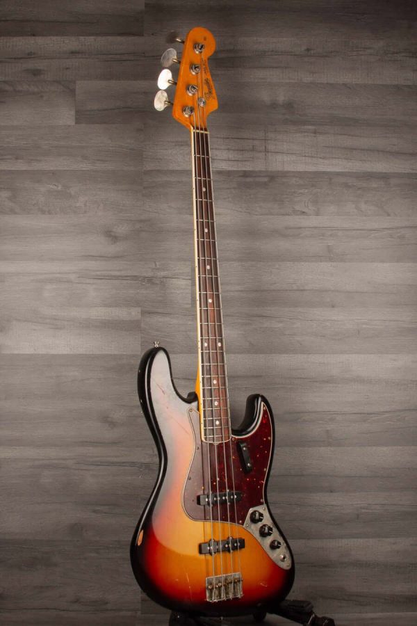 USED - Fender American Vintage II  66 Jazz Bass - 3 Tone Sunburst (aged finish) For Discount