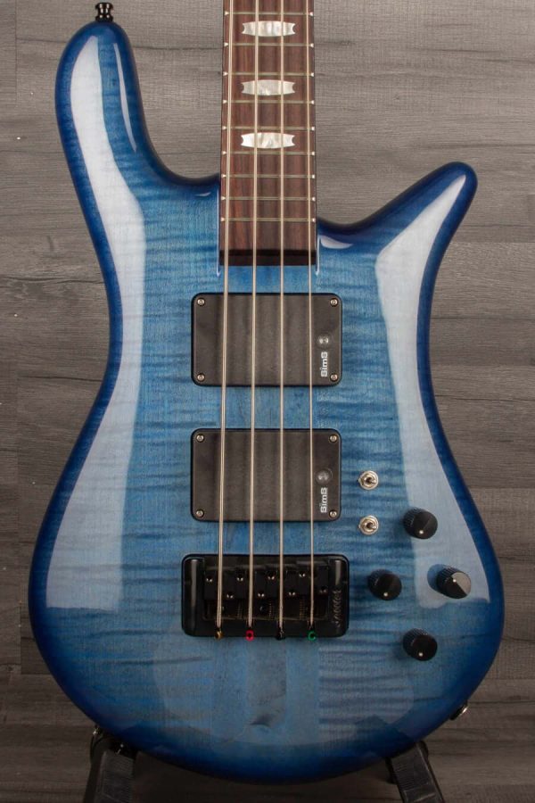 USED - Spector Rudy Sarzo Euro 4LX Bass Guitar - Blue Stain Gloss Supply