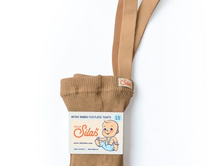 Silly Silas Footless Tights Light Brown Online now