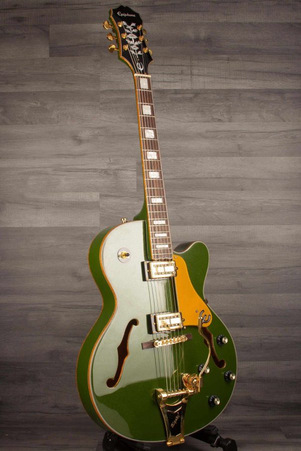 USED - Epiphone Emperor Swingster Forest green metallic inc hard case Hot on Sale