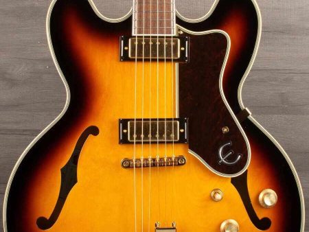 Epiphone Sheraton Electric Guitar - Vintage Sunburst (Incl. Premium Gig Bag) For Discount