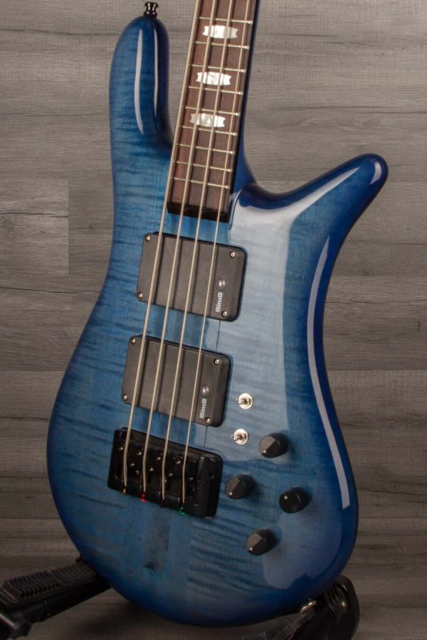 USED - Spector Rudy Sarzo Euro 4LX Bass Guitar - Blue Stain Gloss Supply