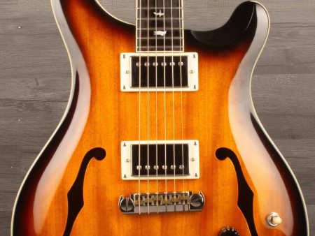 USED PRS SE Hollowbody Standard Electric Guitar - McCarty Tobacco Sunburst on Sale