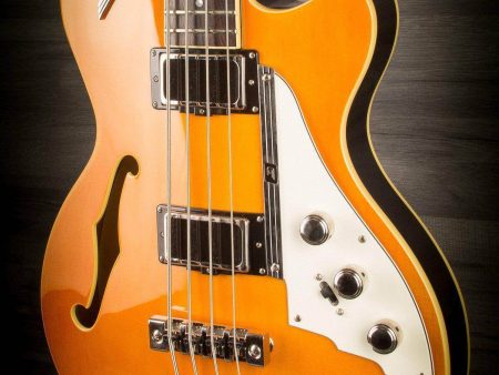 USED - Duesenberg Starplayer Bass Trans-Orange incl. Hard case Fashion