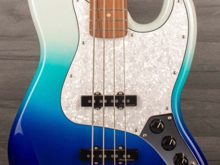 USED - Fender Player Plus Jazz Bass Guitar, Pau Ferro Fingerboard - Belair Blue Hot on Sale