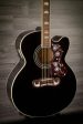 USED - Epiphone EJ-200CE Electro Acoustic - Black For Sale