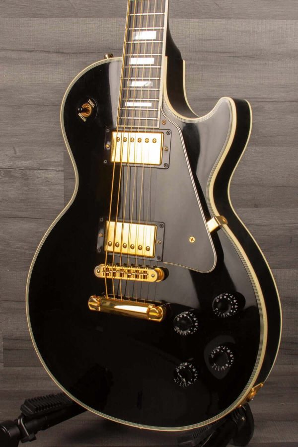 USED - Gibson Les Paul Custom Electric Guitar Black - 2007 Online Hot Sale