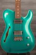 USED - Patrick James Eggle  OZ Carvetop Thinline Electric Guitar - Sherwood Green Hot on Sale