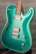 USED - Patrick James Eggle  OZ Carvetop Thinline Electric Guitar - Sherwood Green Hot on Sale