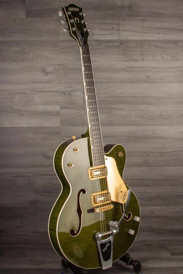 USED - Gretsch G6120SSUGR Green Tiger - Brian Setzer Nashville Online now