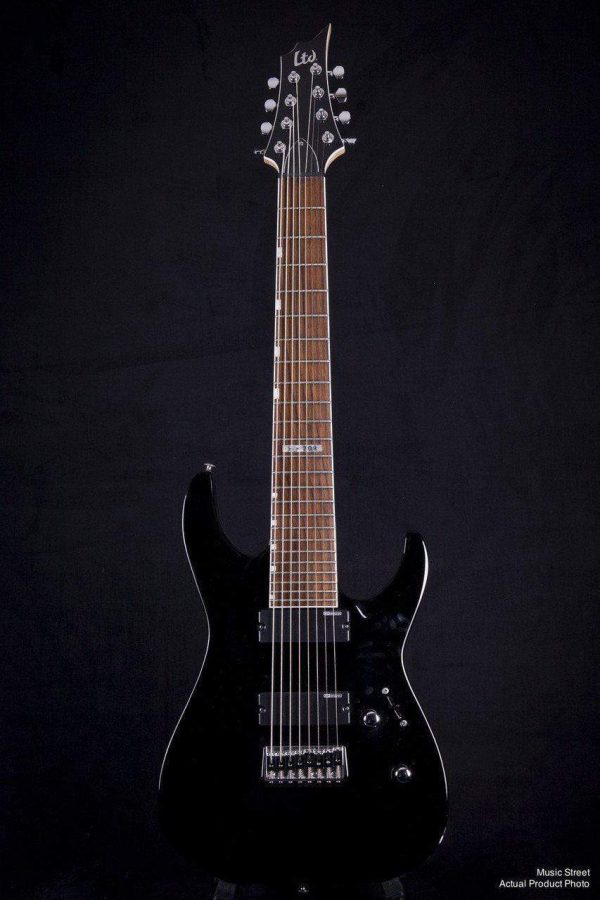 USED - Esp Ltd - H208 8 String Electric Guitar (Black) For Discount