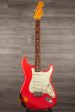 USED - Fender Custom Shop  60 s Stratocaster Aged Relic Fiesta red over sunburst Discount