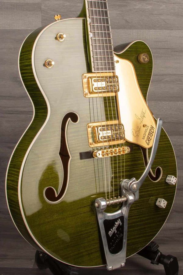 USED - Gretsch G6120SSUGR Green Tiger - Brian Setzer Nashville Online now