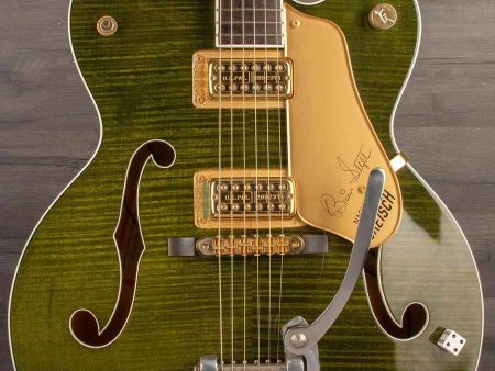 USED - Gretsch G6120SSUGR Green Tiger - Brian Setzer Nashville Online now