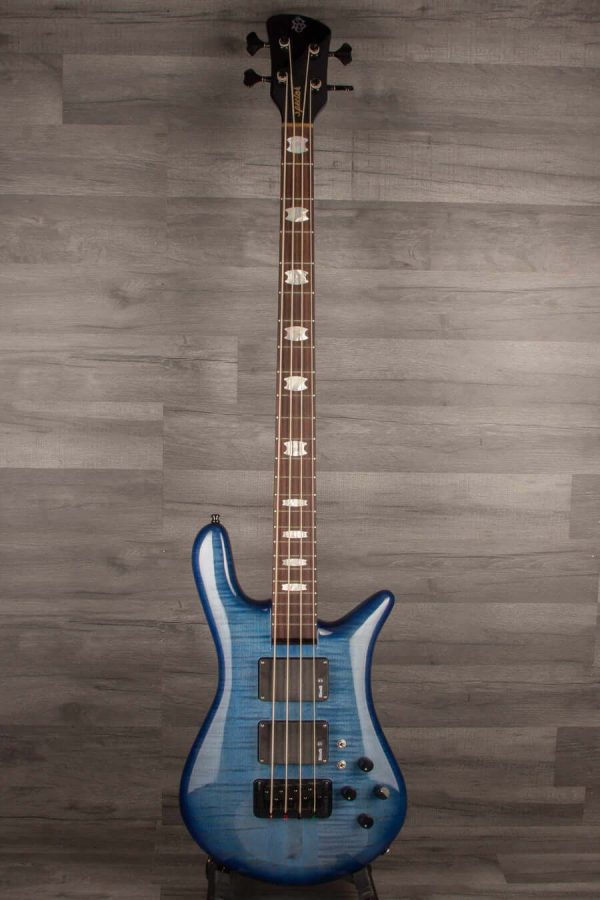 USED - Spector Rudy Sarzo Euro 4LX Bass Guitar - Blue Stain Gloss Supply