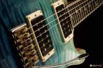 USED - PRS Custom 24 30Th Anniversary Wood Library, Blue Fade Satin S#221406 For Sale