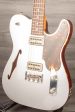 USED - Patrick James Eggle Oz-T Thinline Firemist Silver #30797 Online Sale