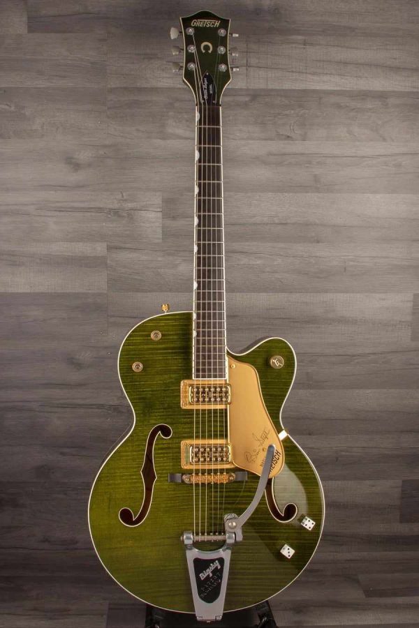 USED - Gretsch G6120SSUGR Green Tiger - Brian Setzer Nashville Online now