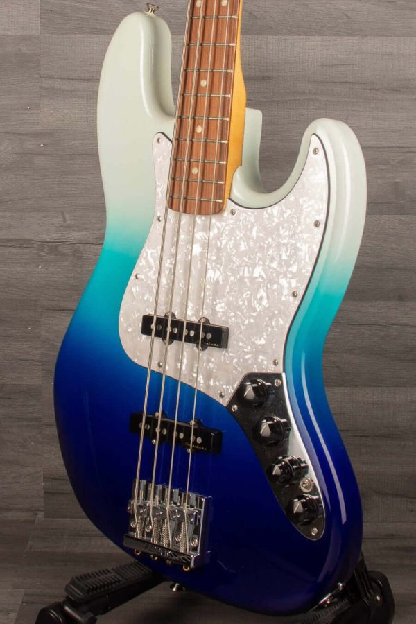 USED - Fender Player Plus Jazz Bass Guitar, Pau Ferro Fingerboard - Belair Blue Hot on Sale