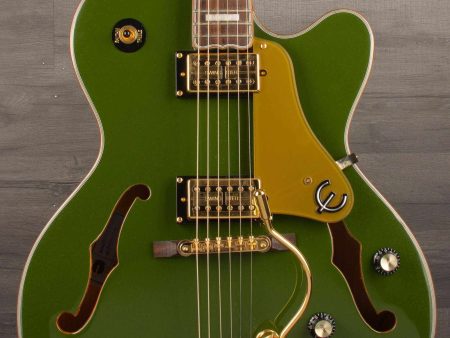 USED - Epiphone Emperor Swingster Forest green metallic inc hard case Hot on Sale